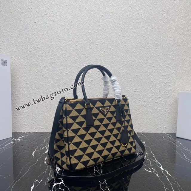 Prada專櫃新款刺繡織物包 1BA863 普拉達刺繡織物殺手包手提女包 csp1646